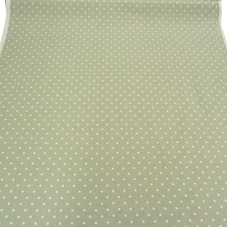 Cotton fabric full stop grey with white dots curtain fabric furnishing fabric