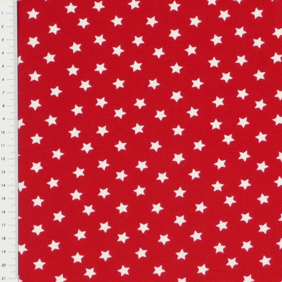 Hochwertiger Kleiderstoff Jerseystoff Mit Sternen Jersey Stoff