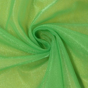 Tulle morbido verde brillante largo 1,5 m