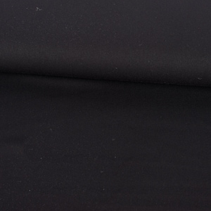 Bekleidungsstoff Twill Köper Wool Touch extra weich uni schwarz 1,45m