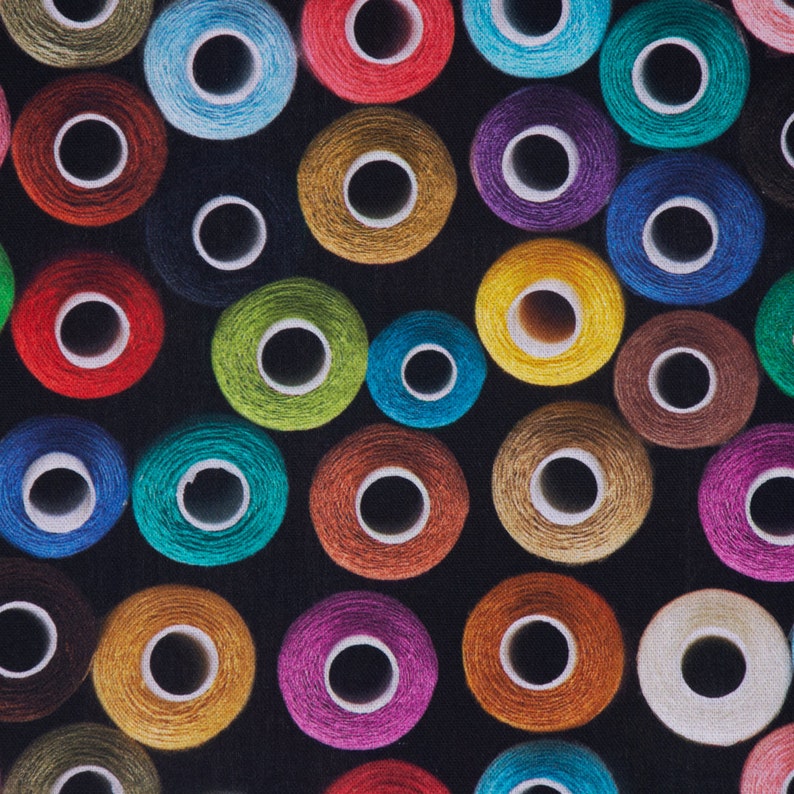 Curtain Fabric Decoder Digital Print Yarn Rolls Black Colorful Etsy