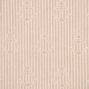 Dekostoff Iconic Anchor Stripe Anker Streifen natur weiß 1,40m