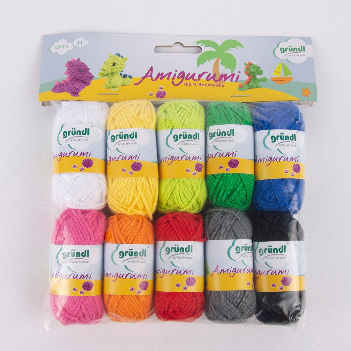 Amigurumi Crochet Yarn Cotton Yarn Set 10x10g colorful Etsy