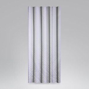 Decorative fabric satin look vertical stripes gray taupe lilac black white image 5