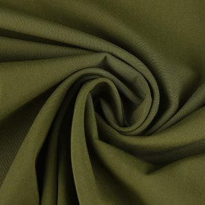 Viscose fabric stretch Rosella plain green 1.40 m width