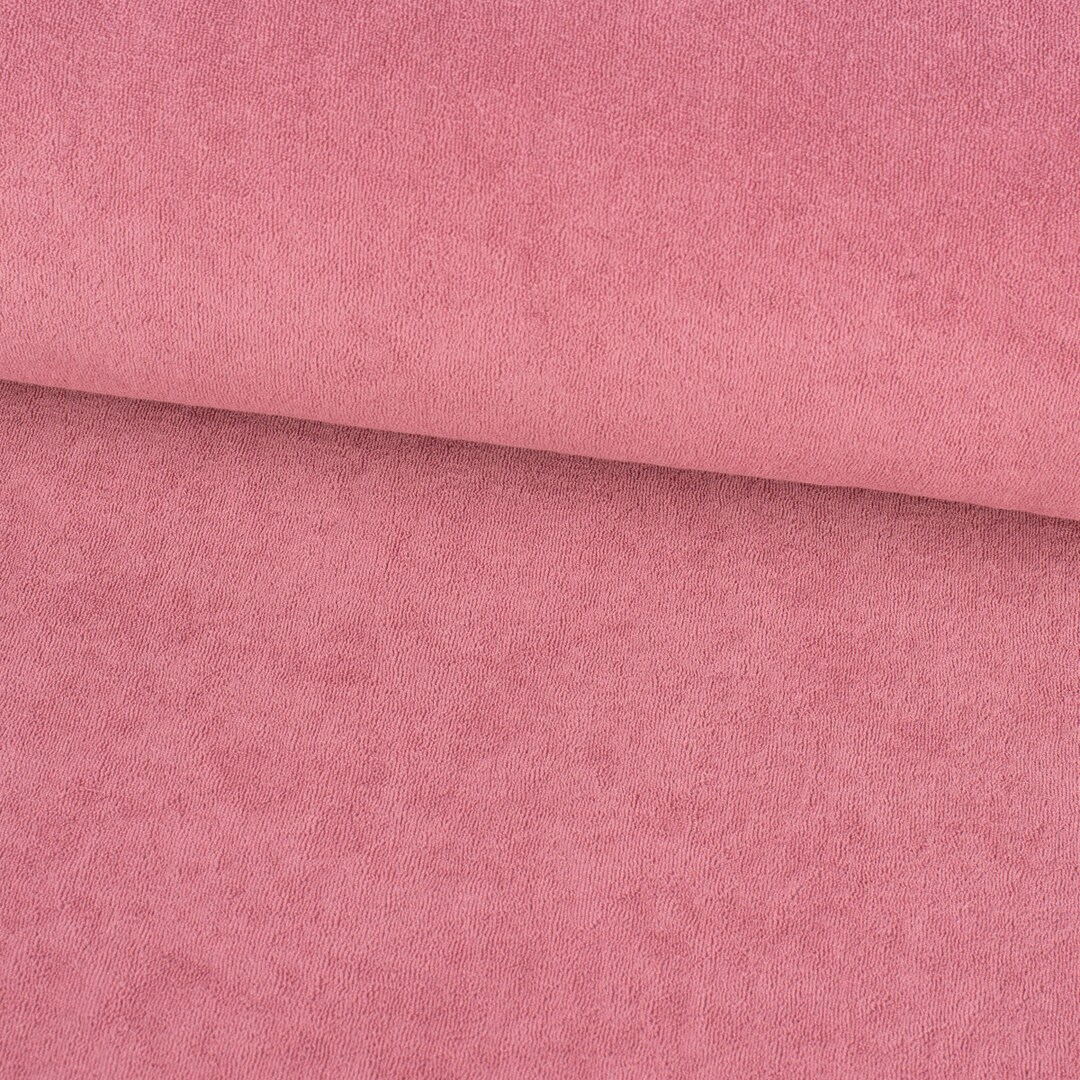Terry Cloth Stretch Terry Cloth Monochrome Old Pink 1.5 M Wide Etsy