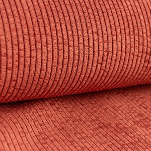 Corduroy fabric sold by the meter plain terra 1.50 m wide