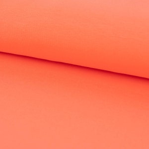 Cotton Jersey Organic Bio Jersey plain peach 1.5 m width