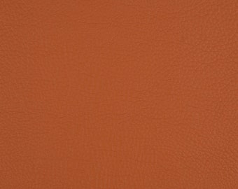 Faux leather fabric by the meter, upholstery fabric Sixty cognac 1.40 m