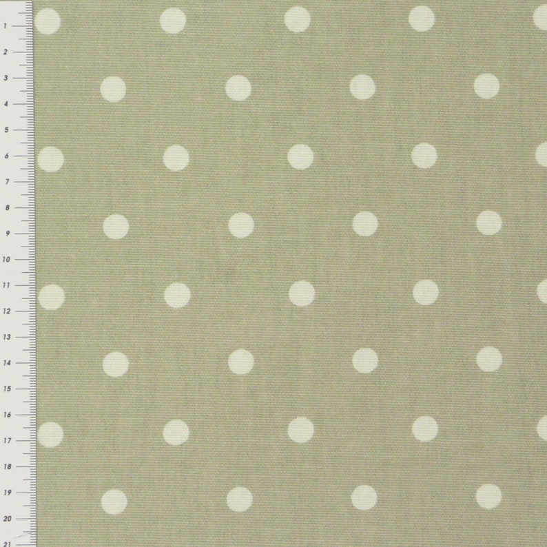Cotton fabric full stop grey with white dots curtain fabric furnishing fabric