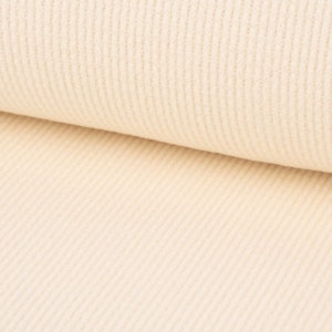 Strickstoff Viskosestrick SOFT WAFFLE kuschelweich uni ecru 1,4m