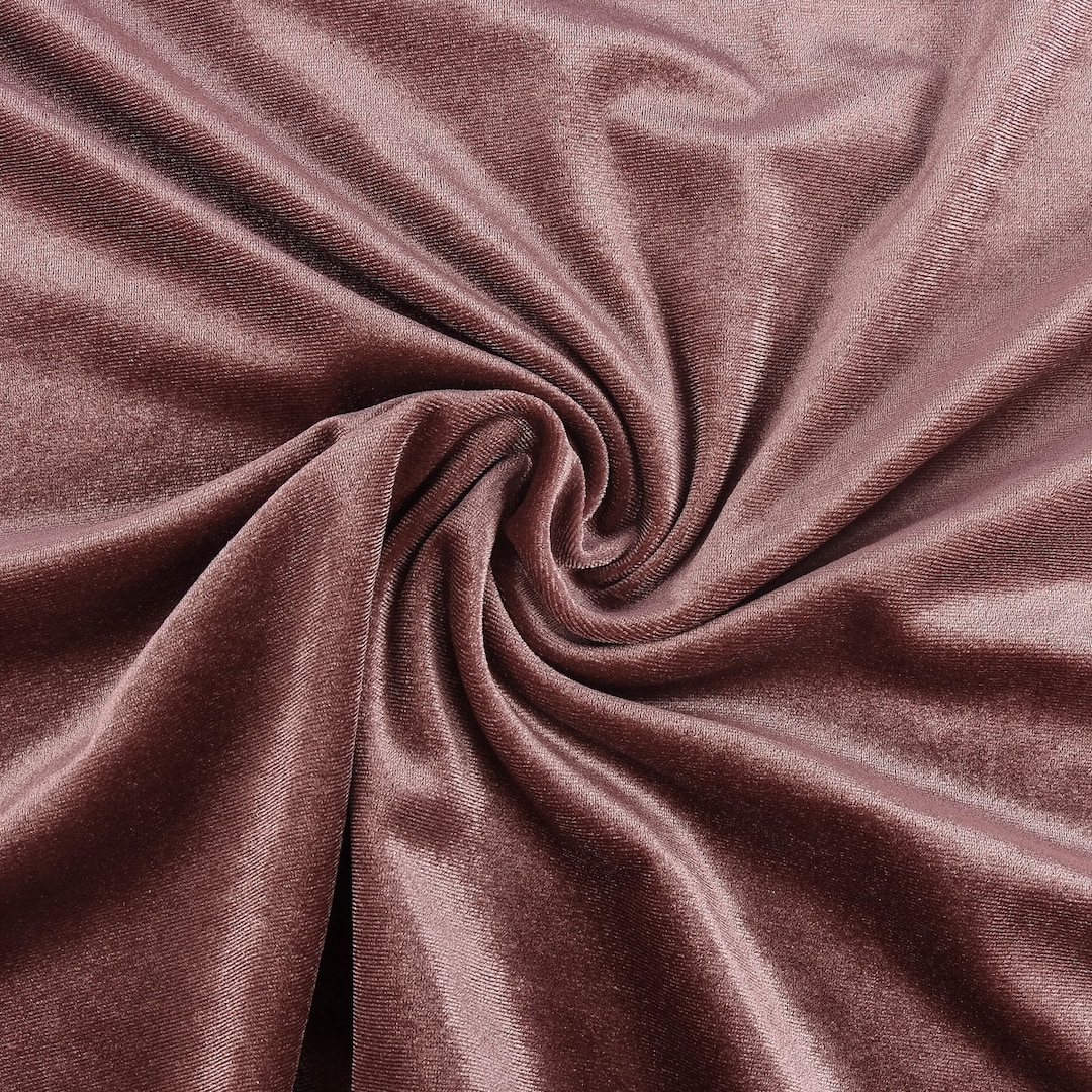 Clothing Fabric Velvet Fabric Stretch Velvet Plain Old Pink Etsy