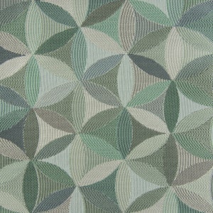 Upholstery fabric AURA Retro Flowers green 1.40 m width