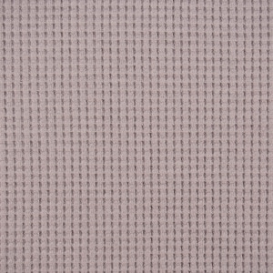 Organic Bio Waffle Jersey Waffle Knit Plain Grey 1.45 m Width