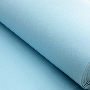 Creative fabric felt plain light blue 180 cm wide 2 mm thick