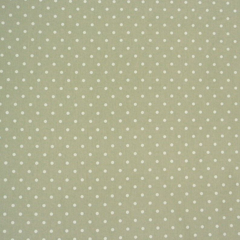 Cotton fabric full stop grey with white dots curtain fabric furnishing fabric