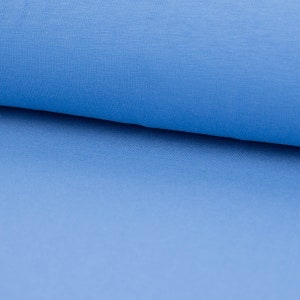 Baumwolljersey Organic Bio Jersey einfarbig blau 1,5m Breite