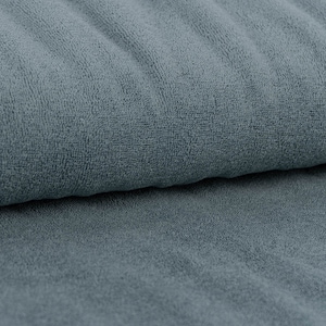 Frottee Stoff Stretch Frottee einfarbig hell jeans blau 1,5m Breite