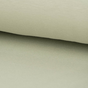 French Terry fabric Organic Bio plain sage 1.50 m wide