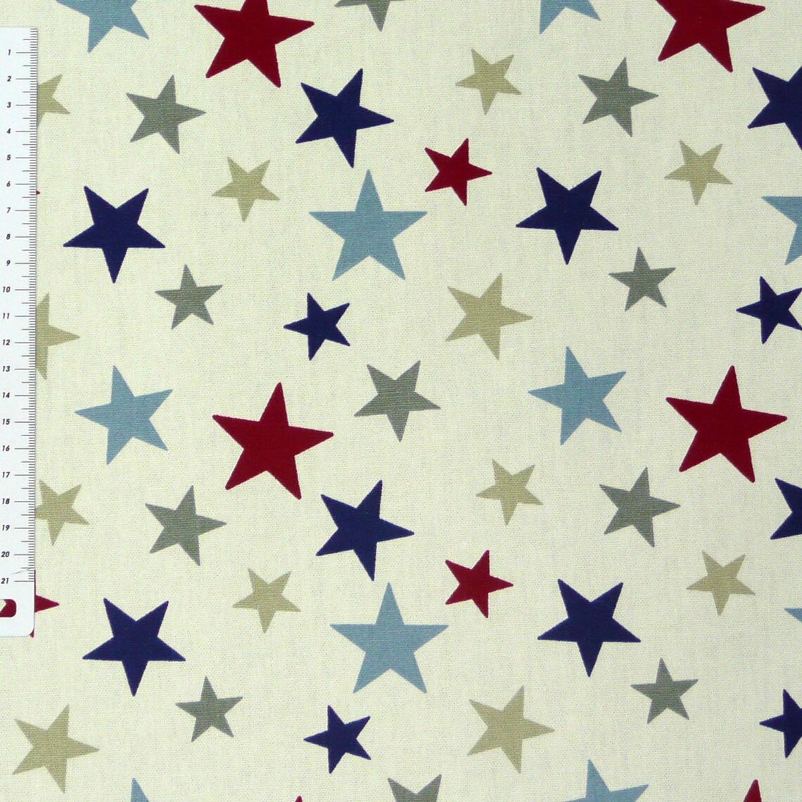 Cotton fabric decorative fabric fabric star cream Etsy