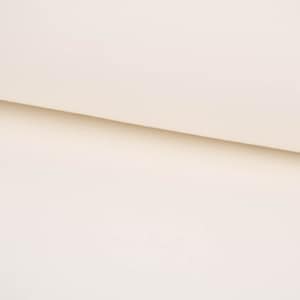 French Terry fabric Organic Bio plain cream 1.50 m wide