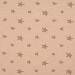 Cotton jersey jersey fabric stars beige 1.50 m wide
