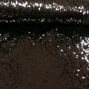 Pailletten Stoff lose schwarz 1,3m Breite