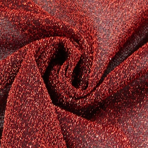 Lurex fabric glitter fabric carnival fabric elastic glitter red