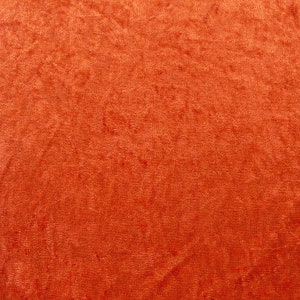 Samtstoff Kreativstoff Pannesamt einfarbig terracotta 1,5m