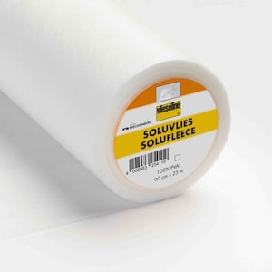 Vlieseline Soluvlies embroidery fleece water-soluble white 90 cm width