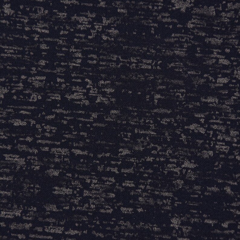 Clothing fabric Softshell Fleece reflection dark blue silver colored 1.47 m width