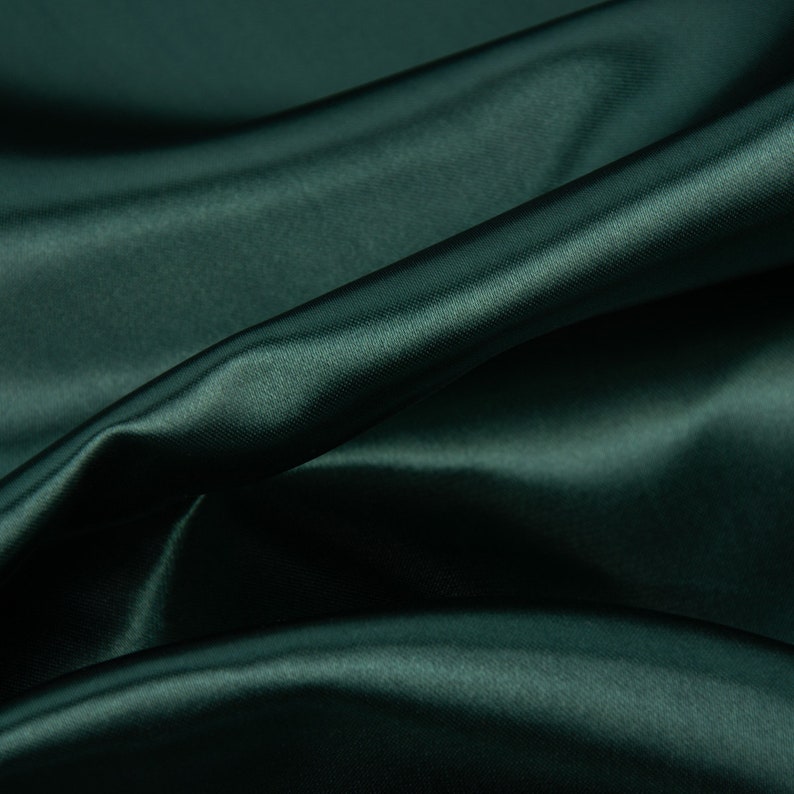 Creative fabric satin fabric solid colour tan green 1.45 m width