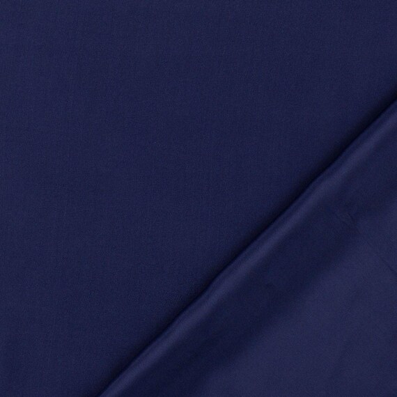 Viskose Stoff Futterstoff Neva Viscon Meterware Dunkelblau 1,40m