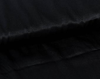 Tkanina wiskozowa CV satyna jednolita czarna szerokość 1,43 m