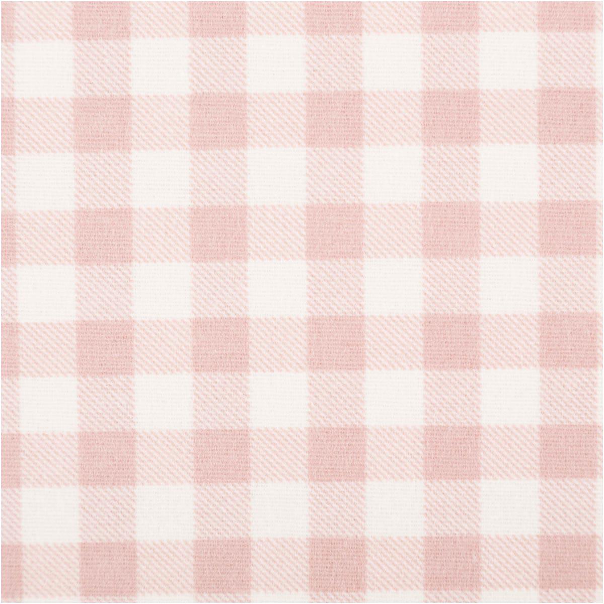Flanellen stof katoenen stof ruitjes roze 1,43 m breed