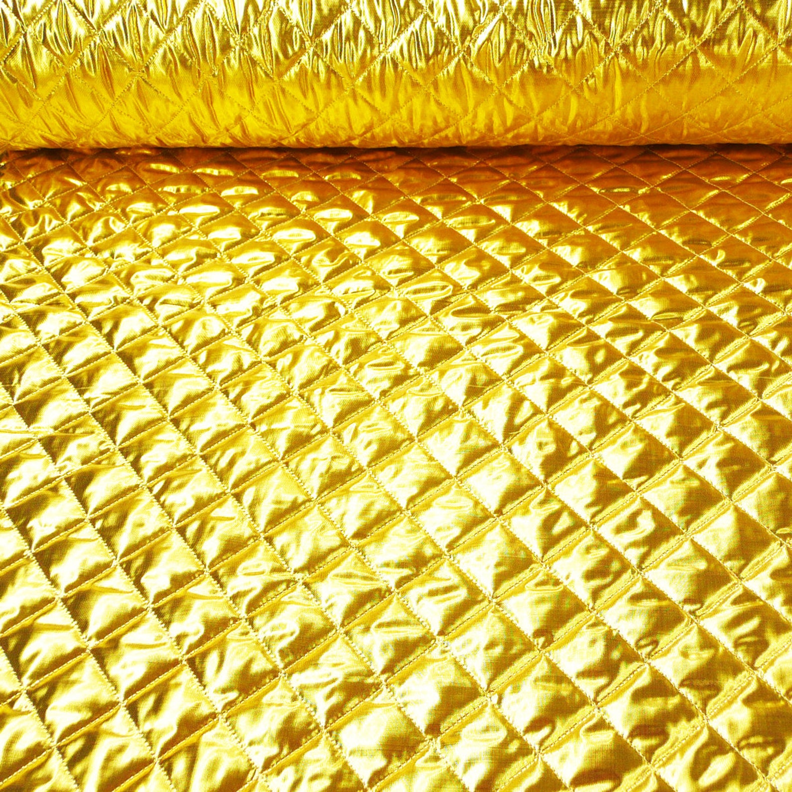 Clothing fabric quilting lame goldcolored 1.5 m width Etsy