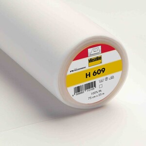 Vlieseline H 609 für elast. Oberstoffe weiß 75cm