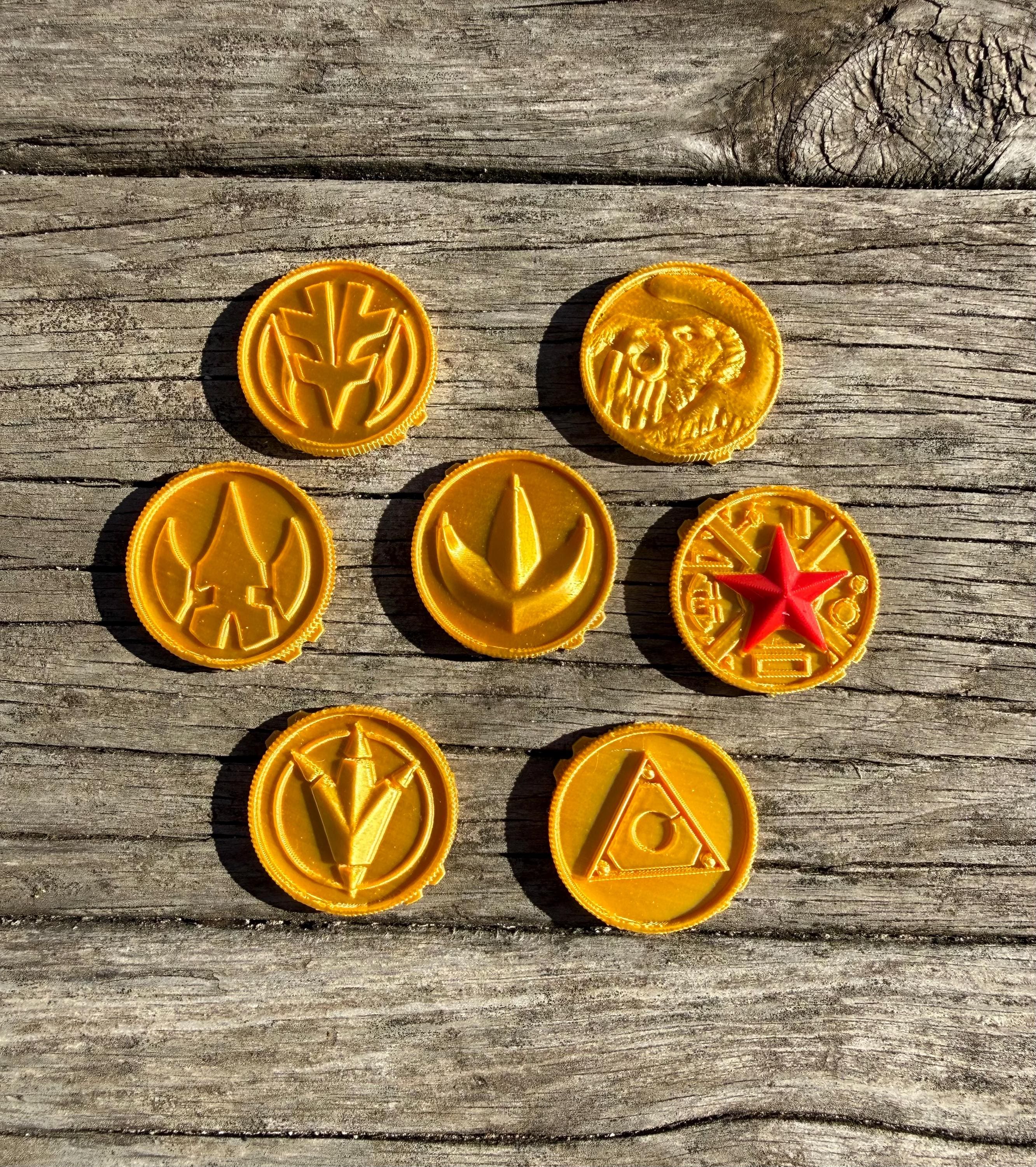 Power Rangers 93 Original Morpher Coins - All 7 Tommy Coins - Etsy