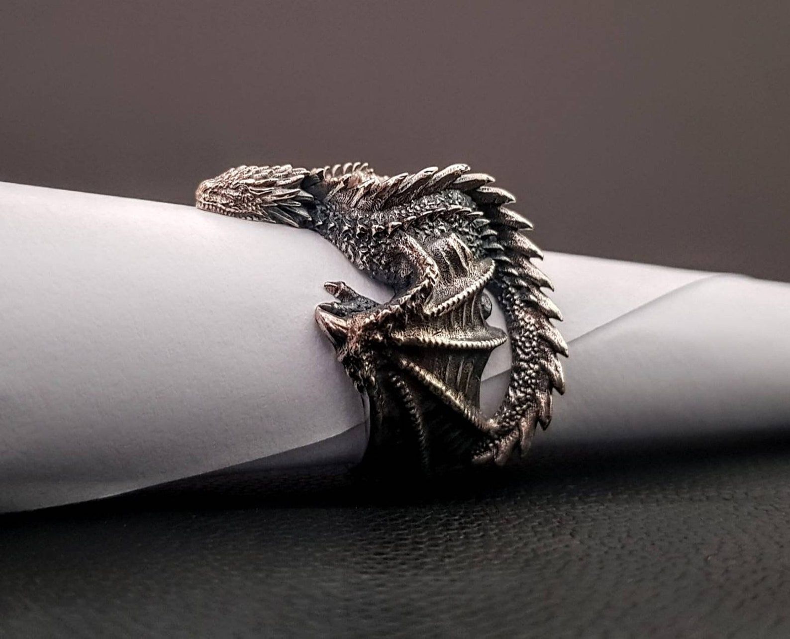 Mother of Dragons Ring Flying Dragon How to Train Your - Etsy