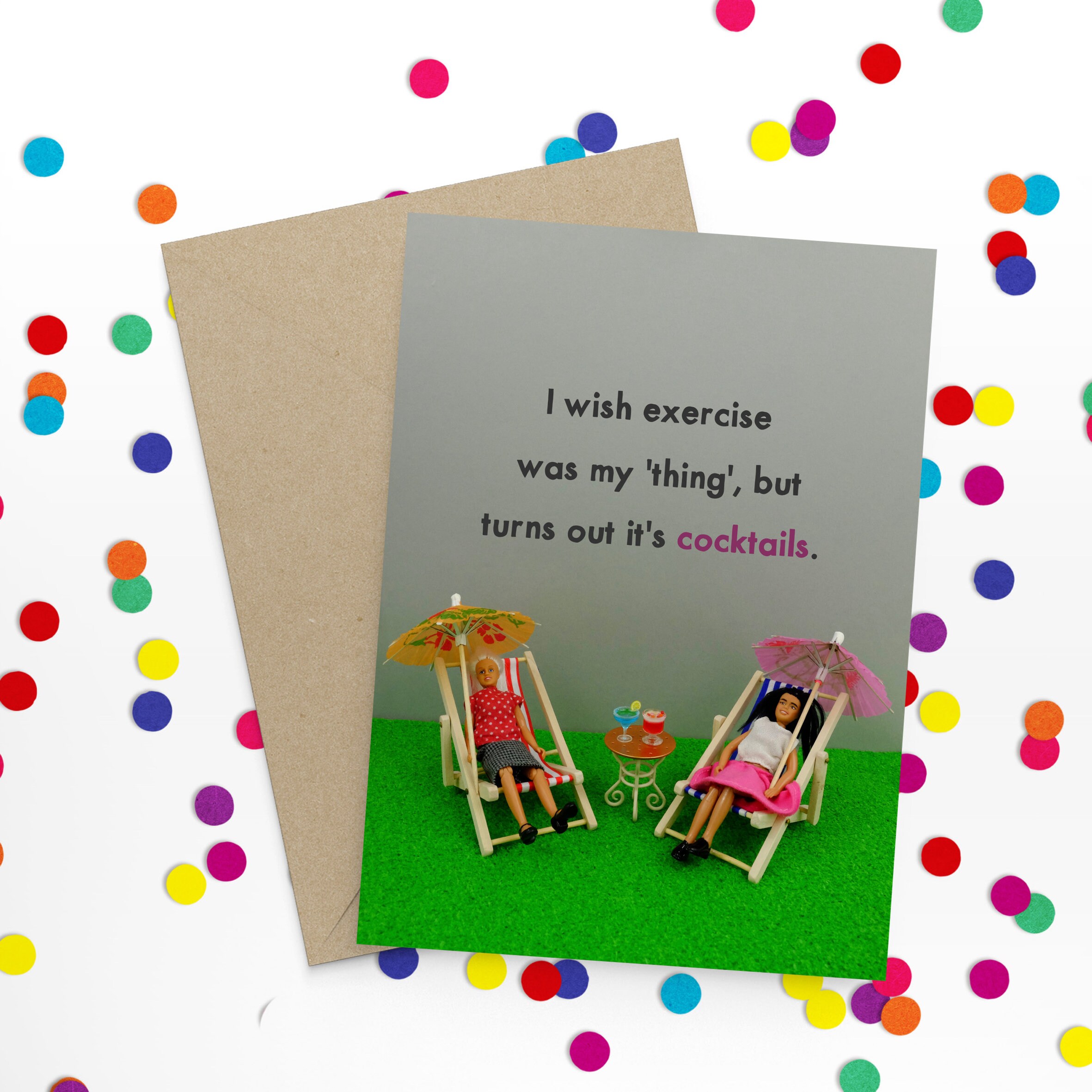 Funny Exercise Card - Etsy