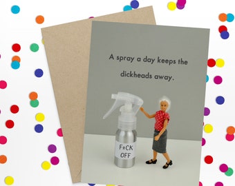 A Spray A Day Greeting Card