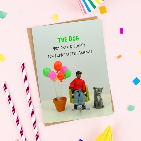 Funny Dog Card Etsy UK