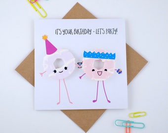 Happy Birthday Lets Party Greeting Card