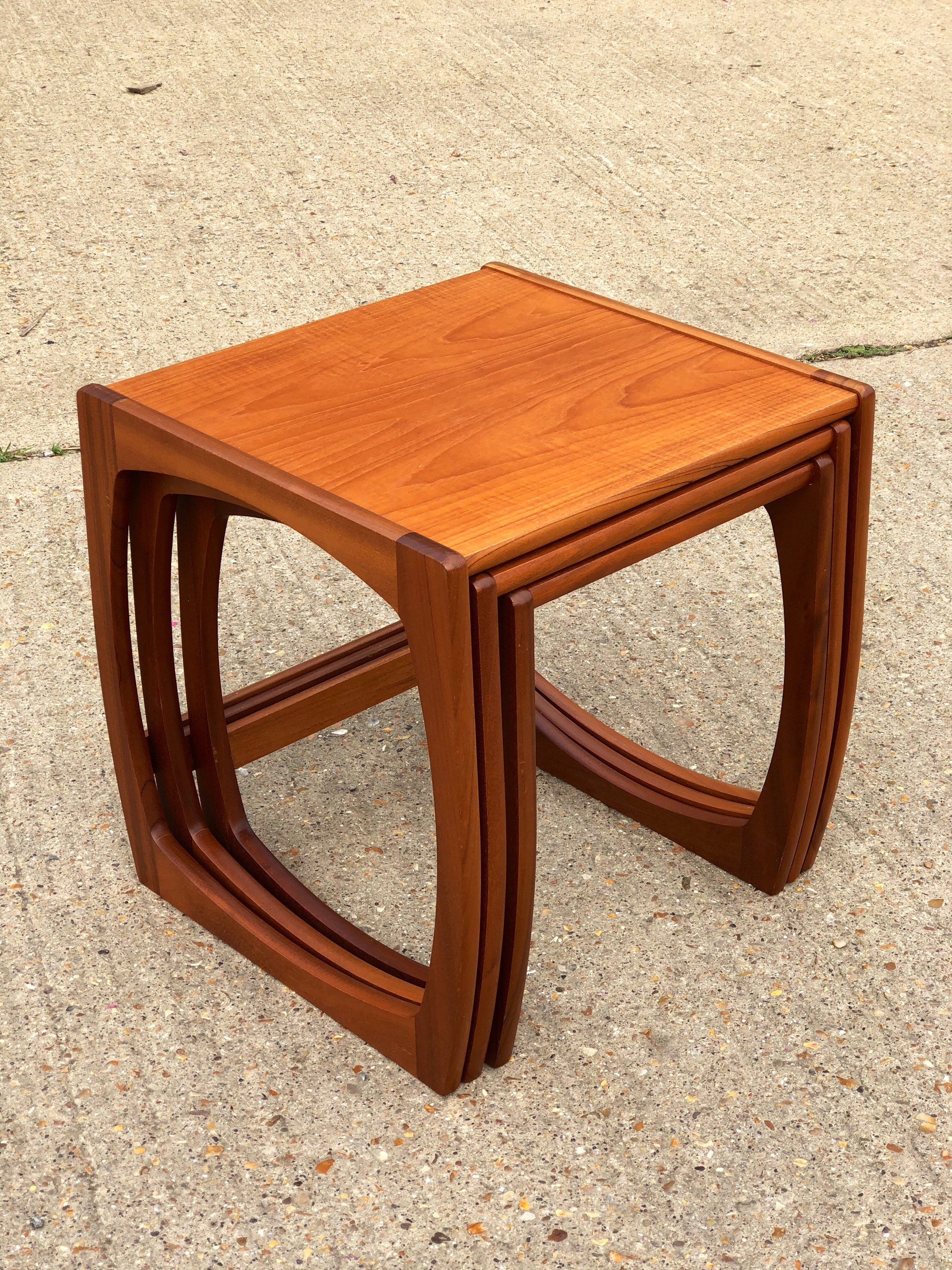 Teak MCM Nest of Tables G Plan Quadrille Style
