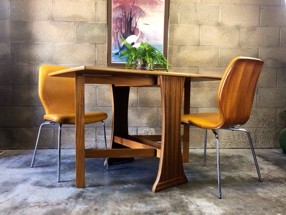 Teak Danish Gate Leg Extending Table by ANSAGER MOBLER G Plan Style