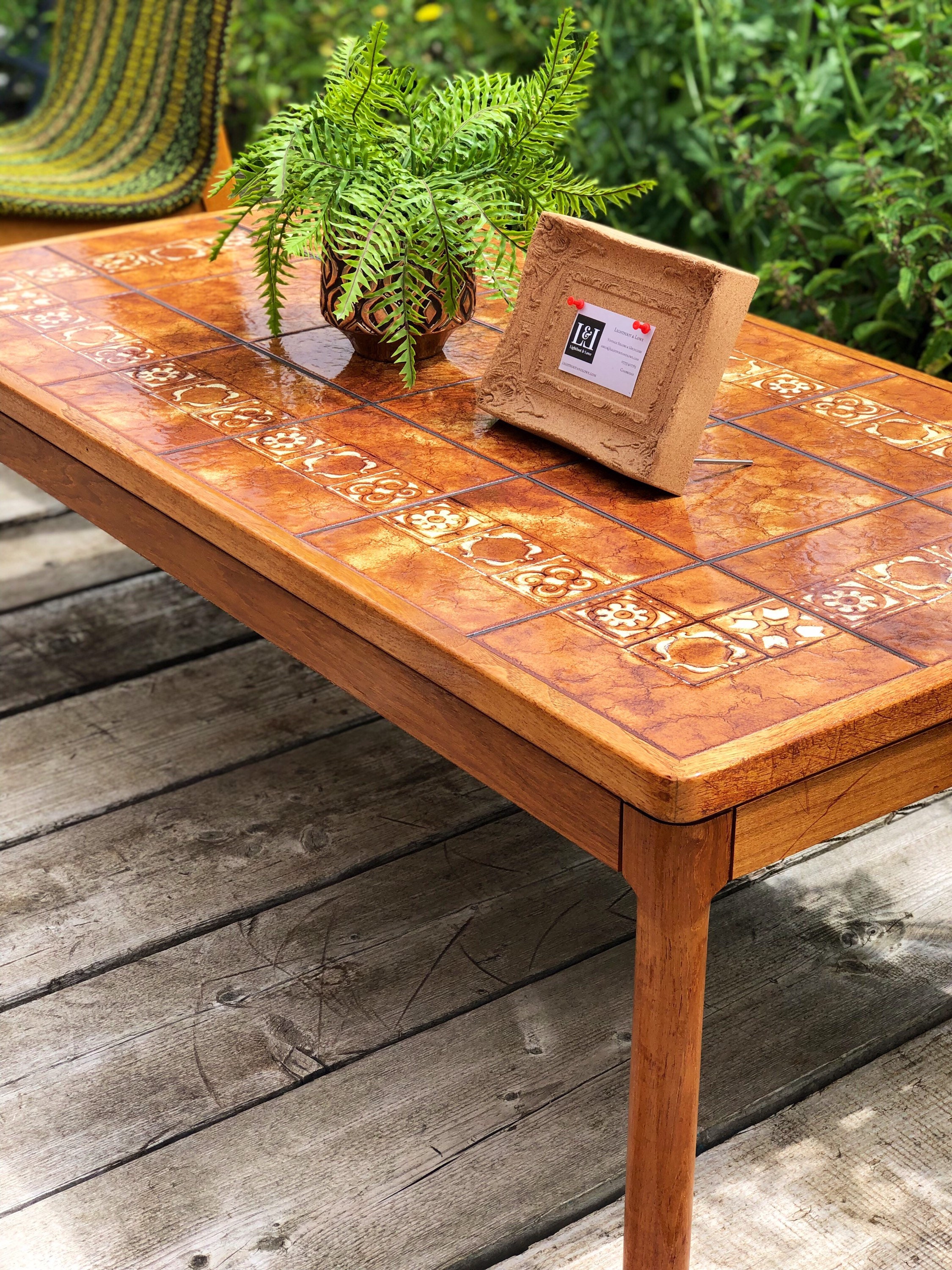 Danish TRIOH 1970s Tiled Coffee sofa Table Etsy UK