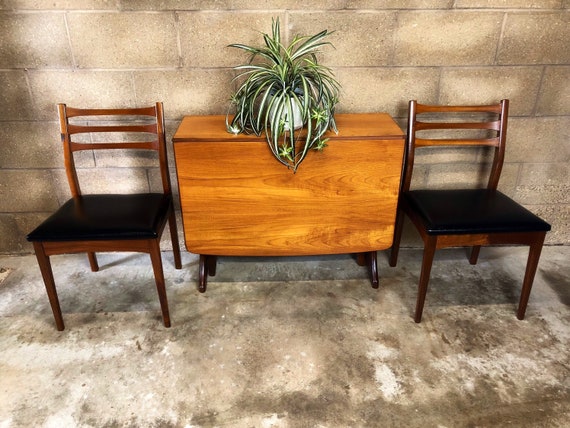 A Pair of Mid Century Meredew Danish Style Dining Chairs