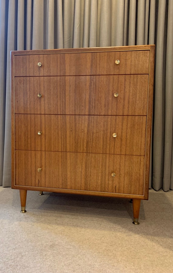Mid-Century Teak Chest of Drawers by Herbert E Gibbs
