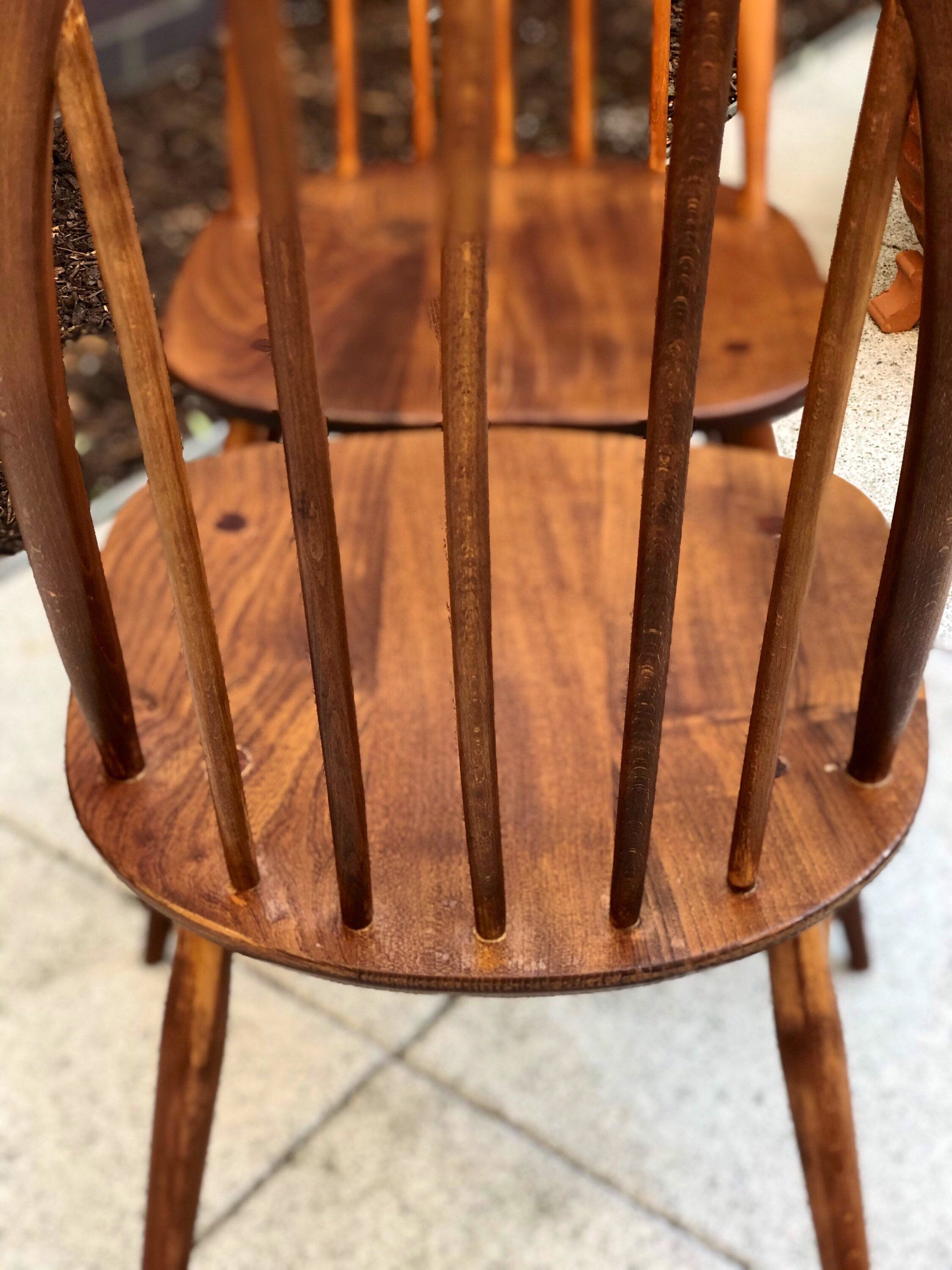 A pair of Vintage Ercol 365 Quaker Dining/kitchen Chairs