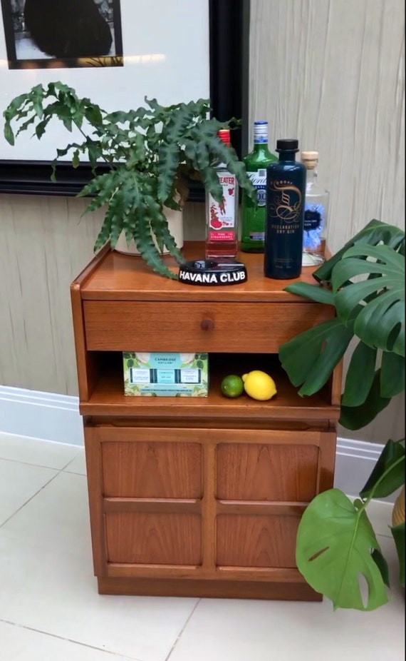 70s Nathan “Squares” Square Drinks/Media Cabinet Bedside